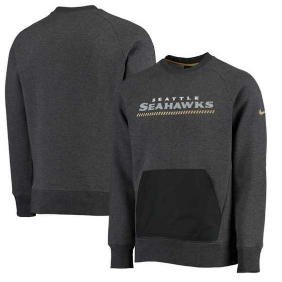 Men's Seattle Seahawks Nike Championship Drive Gold Collection Hybrid Fleece Performance Sweatshirt Charcoal FengYun,We sell and wholesale Men's Seattle Seahawks Nike Championship Drive Gold Collection Hybrid Fleece Performance Sweatshirt Charcoal FengYun on line form chian!
